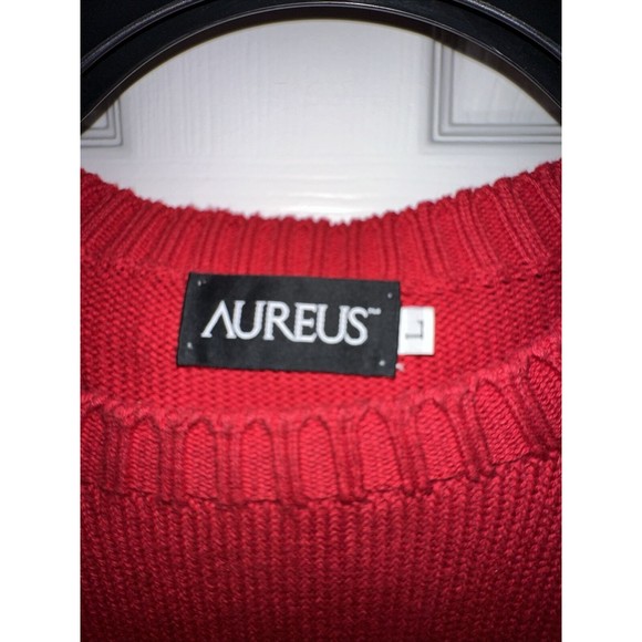 Vintage Horseshoe Bay Resort Large L Red Sweater WAFFLE WEAVE Texas Golf - Picture 2 of 6